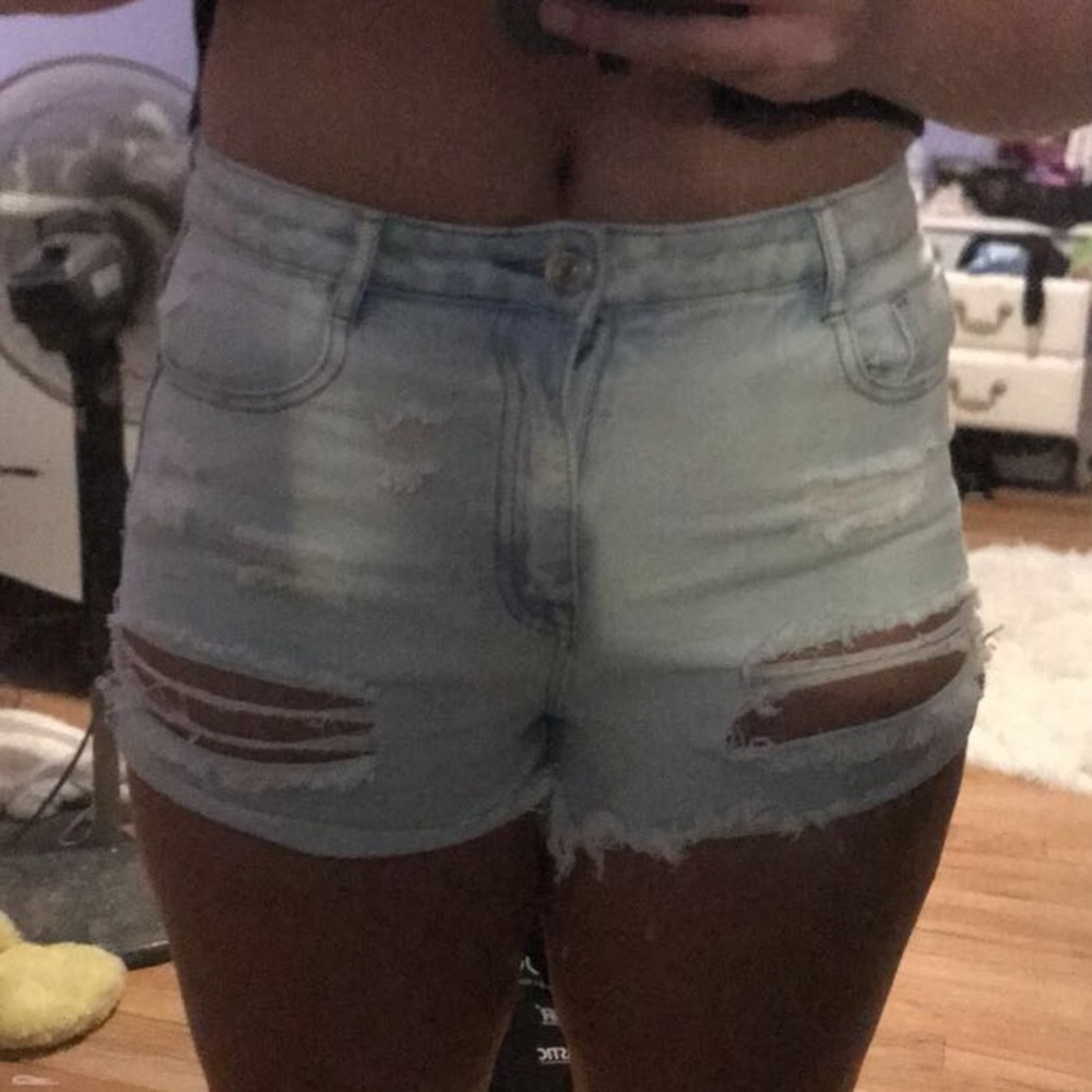 Denim shorts